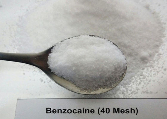 99.97% τοπικό αναισθητικό Benzocaine 40 USP36 άσπρη σκόνη κρυστάλλου πλέγματος/200 πλέγμα
